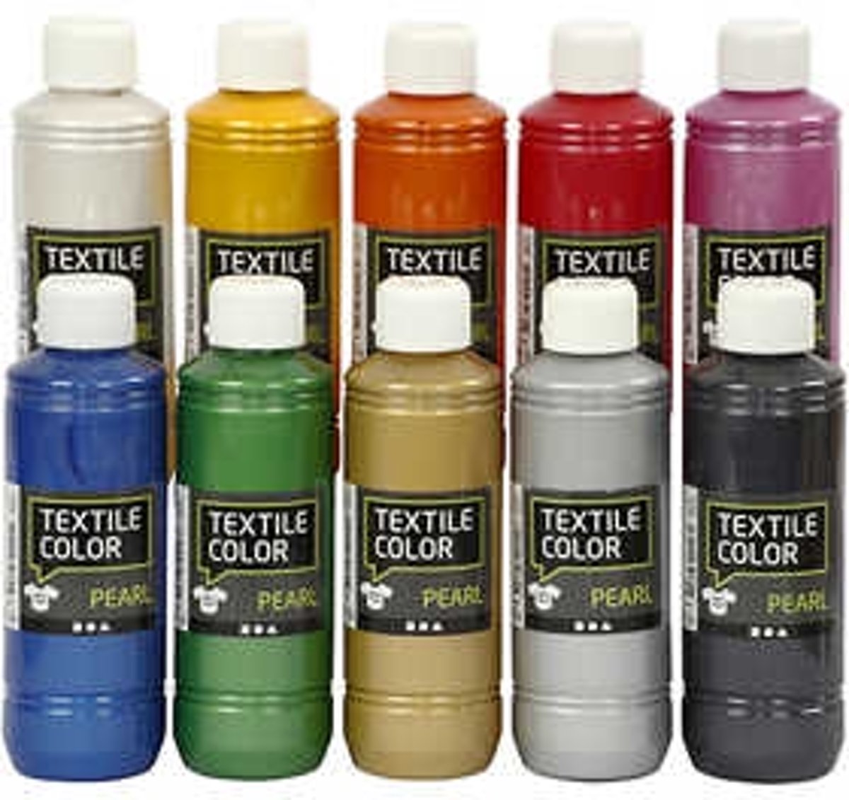 Textile Color, Pearl, 10x250ml [HOB-33799]